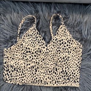 Brandy Melville cheetah crop top